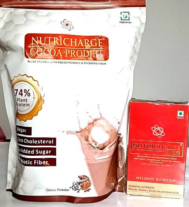 RCM NUTRICHARGE COCOA PRODITE AND NUTRI MAN Plant-Based Protein
