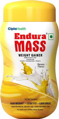 Endura Banana 550 Grams Weight Gainers/Mass Gainers