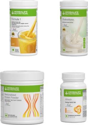 HERBALIFE F1 Shake Mango , Small Protein Powder, ShakeMate , Afresh - Peach Protein Shake
