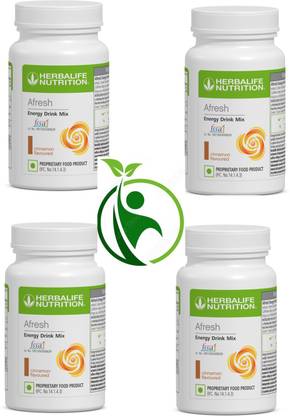 HERBALIFE AFRESH ENERGY DRINK CINNEMON PACK OF -4 Energy Bars
