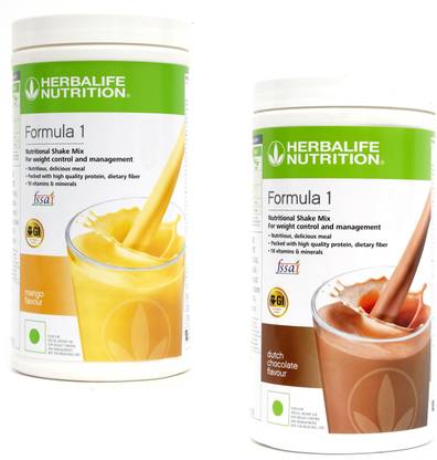 HERBALIFE Formula 1 Protein Shake Mango + Chocolate Caramel Plant-Based Protein