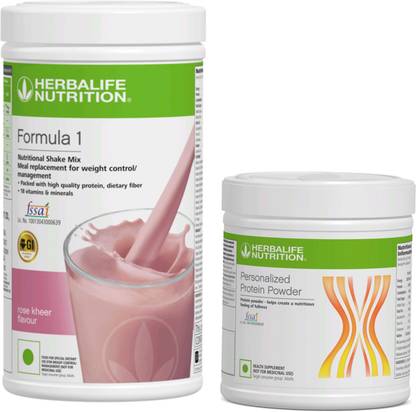 HERBALIFE F-1 SHAKE MIX-ROSE KHEER AND PROTINE POWDER-200GM (PACK OF 2) Protein Shake
