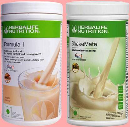 Herbalife Nutrition F1-NUTRITIONAL SHAKE MIX-VANILLA AND SHAKEMATE - 500GM Protein Shake
