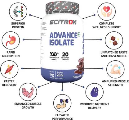 Scitron ADVANCE ISOLATE 1KG (CHOCOLATE FANTASY) Whey Protein