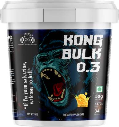 26INCHES NUTRITIONS INC 26Inches Kong Bulk 0.3(Mango) Weight Gainers/Mass Gainers