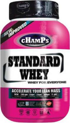 CHAMPS NUTRITION Standard whey 4lbs (whey protein added with creatine & leucine)1.8kg Whey Protein