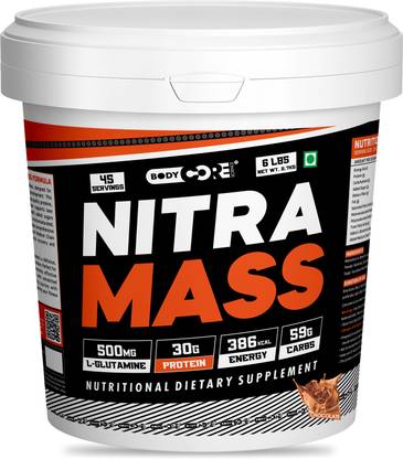 Body Core Science Nitra Mass-2.7 Kg (6 LBS) Weight Gainers/Mass Gainers