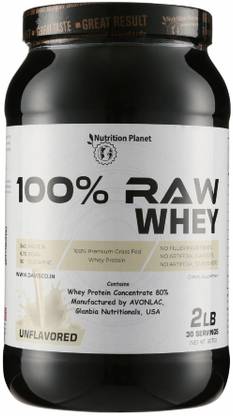 Nutrition Planet Raw Whey (Unflavored - 2lb, 30 Servings) Whey Protein