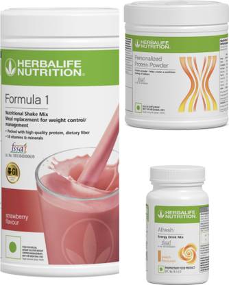 Herbalife Nutrition F1 SHAKE Strawberry , PP Powder 200 G , Afresh - Peach Protein Shake