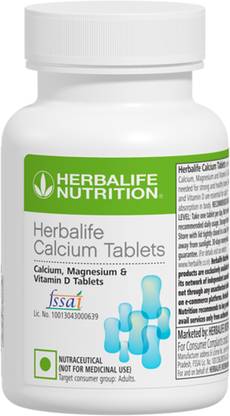 HERBALIFE Calcium Tablets for Stronger Bones (60 Tablets) Energy Drink