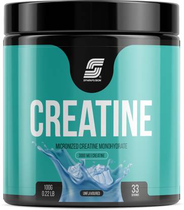 Sparkfusion Creatine Monohydrate (100g, 33 Servings) Creatine