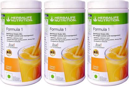 HERBALIFE Formula 1 Nutritional Shake Mix Mango (Pack of 3) Protein Shake