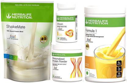 Herbalife Nutrition HERBALIFE NUTRITION FORMULA 1 MANGO SHAKE PROTEIN 200GM AFRESH LEMON SHAKEMATE Protein Blends