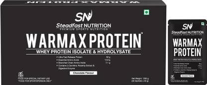 Steadfast NUTRITION Warmax Protein, Isolate & Hydrolysate, 32G Protein With L-Carnitine & L-Arginine Whey Protein