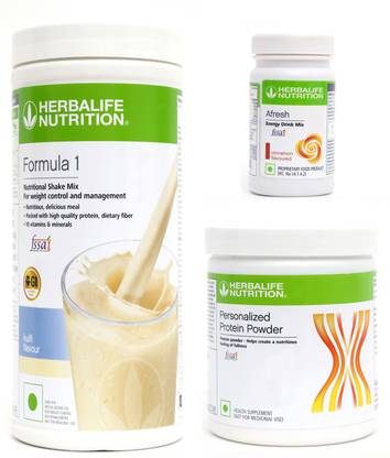 HERBALIFE FORMULA1 KULFI 500 G PROTIEN 200 G AFRESH ENERGY DRINK CINNAMON 50 G Whey Protein