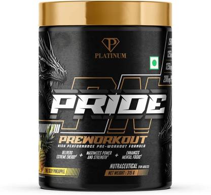 PLATINUM NUTRITION Pride Power Workout Formula With 1250mg L-Arginine Pre Workout