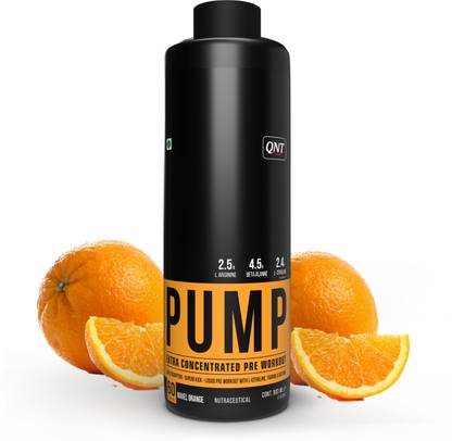QNT Pump Explosive Liquid Pre-Workout | Instant Energy Drink, Builds Muscle Pre Workout