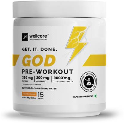 Wellcore God Mode Pre Workout | With Creatine For Intensified Strength, Power & Pumps Pre Workout