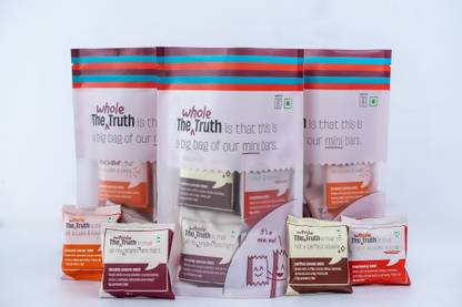 The Whole Truth Mini Protein Bars All-In-One Pack of 24 | No Added Sugar, No Preservatives Protein Bars
