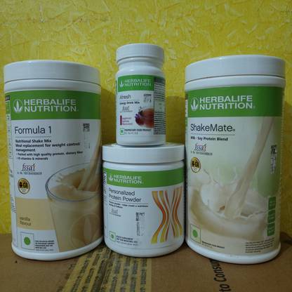 Herbalife Nutrition WEIGHT LOSS VANILLA SHAKE SHAKEMATE PROTEIN POWDER 200GM AFRESH KASHMIRI KHAWA Protein Bars