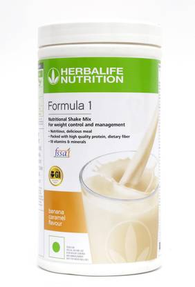 HERBALIFE Formula 1 Nutrition Protein Shake - Banana Caramel Flavor For Weight Loss Plant-Based Protein