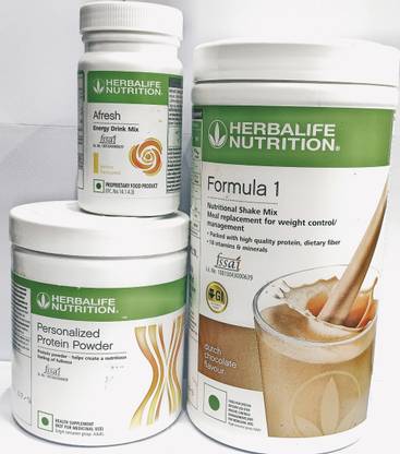 HERBALIFE Formula1 Chocolate Flavor 500g Protine Powder 200g & Lemon Afresh 50g Plant-Based Protein
