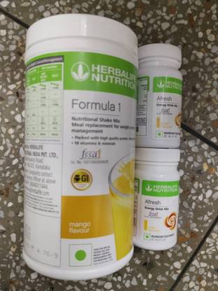 HERBALIFE F1 SHAKE MIX-MANGO,AFRESH-GINGER,LEMON (PACK OF 3) Protein Shake
