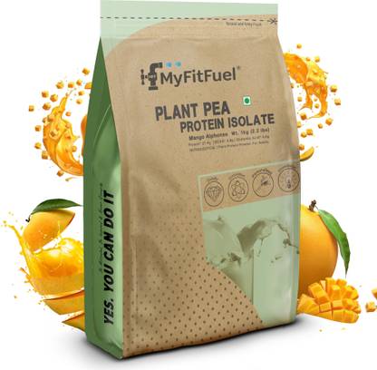 MyFitFuel Plant Pea Protein Isolate, 1kg, Mango Alphonso Plant-Based Protein