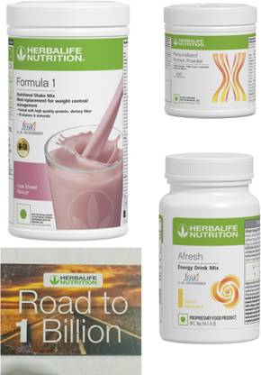 HERBALIFE Formula 1 Rose kheer , PP Powder 200 G , Afresh Energy Mix - Lemon Protein Shake