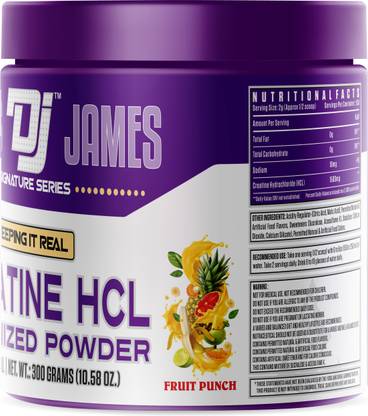 Dennis James Creatine HCL | Micronized Powder | Fruit Punch Flavor | 150 Servings Creatine