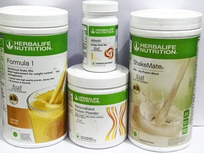 HERBALIFE Formula1 Mango 500g Shakemate 500g Protine 200g & Afresh Lemon 50g Protein Blends