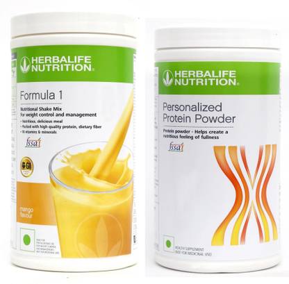 HERBALIFE Formula 1 Nutritional Shake Mix - Mango And Protein 400 gm Plant-Based Protein