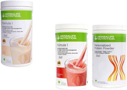 HERBALIFE Formula 1 Shake VANIILA +STRAWBERRY+ Protein Powder 400 Gram Protein Shake