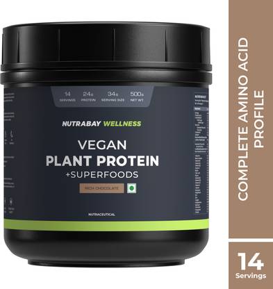 Nutrabay Wellness Vegan Plant Protein Powder + Superfoods Plant-Based Protein