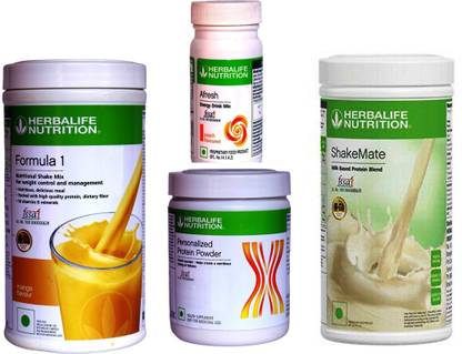 HERBALIFE FORMOLA 1 SHAKE MANGO +PROTIEN 200g +AFRESH PEACH + SHAKEMATE MILK POWDER Whey Protein
