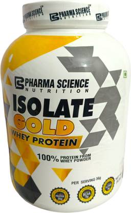 Pharma Science ISOLATE GOLD WHEY PROTEIN (NET WT.6 LBS.) Whey Protein