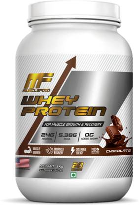 MuscleFood Whey Protein 24g with 0 Added Sugar, USA Sourced Concentrate & Isolate Whey Protein
