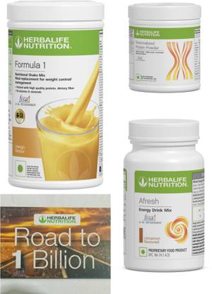 HERBALIFE Formula 1 Mango , PP Powder 200 G , Afresh Energy Mix - Cinnamon Protein Shake