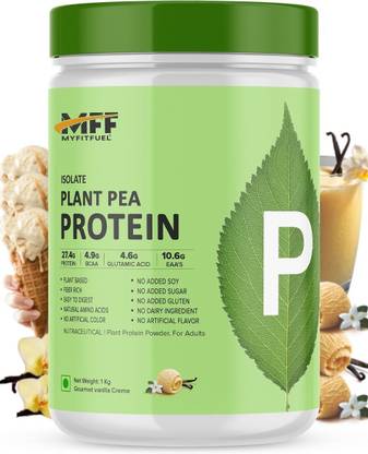 MyFitFuel Plant Pea Protein Isolate, 1kg, Gourmet Vanilla Creme Plant-Based Protein