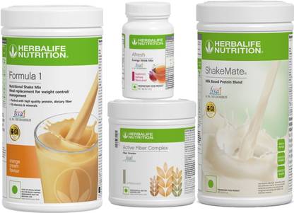 HERBALIFE Shake Orange Afresh Kashmiri Active Fibre Complex Shakemate Protein Shake