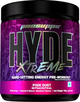 PROSUPPS HYDE XTREME PRE WORKOUT 195GM (PIXIE DUST) OFFICIAL IMPORTER IRON ASYLUM Pre Workout