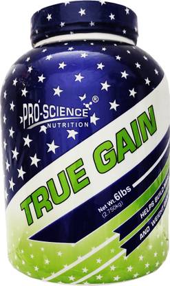 Pro Science True Mass Gainer For Muscle Size Support (2.7kg 6lbs Chocolate) Weight Gainers/Mass Gainers