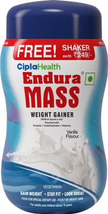 Endura Mass with Free Shaker Weight Gainers/Mass Gainers