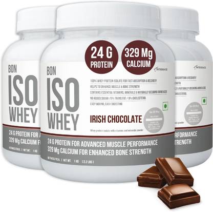 BON ISO WHEY 100% Protein Isolate for Muscle Strength and Bone Health Whey Protein