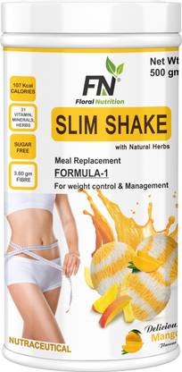 Floral Nutrition Slim Shake Formula 1 with Natural Herb for Weight Control Management Protein Shake Protein Shake