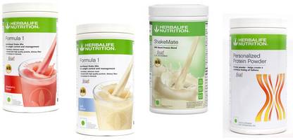 HERBALIFE FORMULA-1SHAKE STRAWBERRY-500+KULFI-500+PP-400+SHAKEMATE-500G Whey Protein