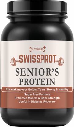 CUTISWISS Senior Citizens | Protein Powder for Elders, 40+ & Old Age Men & Women Protein Blends