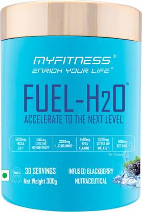 MYFITNESS ® FUEL H2O 30 Servings Infused Blackberry India's Most Powerful Non Caffeine Pre Workout