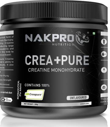 Nakpro CreaPure Micronized Creatine Monohydrate Jar | Pure, High-Grade Creatine Powder Creatine