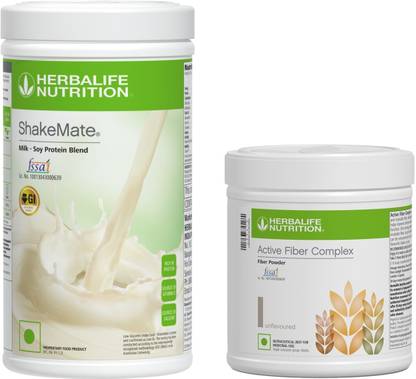 HERBALIFE ShakeMate with Active Fiber Complex (700 g, MILK,UNFLAVORED) Protein Bars